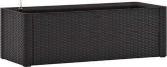 vidaXL Garden Raised Bed with Self Watering System Anthracite 100x43x33 cm vidaXL