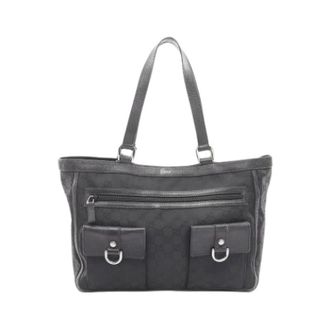 Gucci Pre-owned Shoulder Bags, female, Black, Size: ONE SIZE Pre-owned Handbag Tote Bag