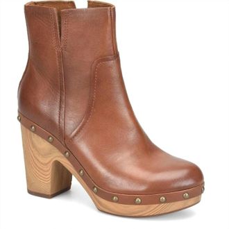 Kork-ease Womens Deegan Leather Booties In Brown