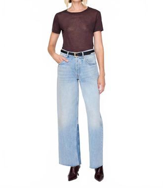 Anine Bing Sylvie Tee In Dark Brown