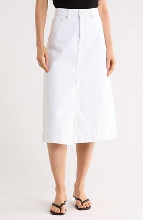 DL1961 Alma A-Line Denim Skirt in White at Nordstrom Rack, Size 26
