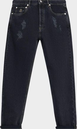 Brunello Cucinelli Mens Iconic Fit Denim Trousers