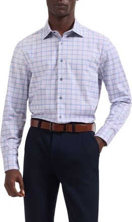 Bugatchi Jimmy OoohCotton Plaid Button-Up Shirt in Dusty Pink at Nordstrom, Size Xxx-Large