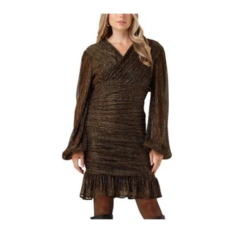 Notre-V Kleedjes, Dames, Geel, XS, Gouden Nv-Emilou Jurk