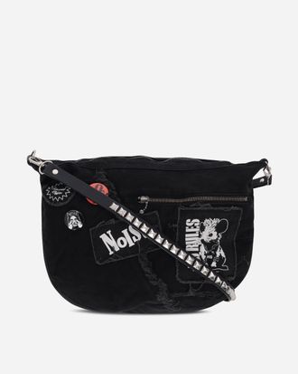 Hysteric Glamour Studs Belt Shoulder Bag Black