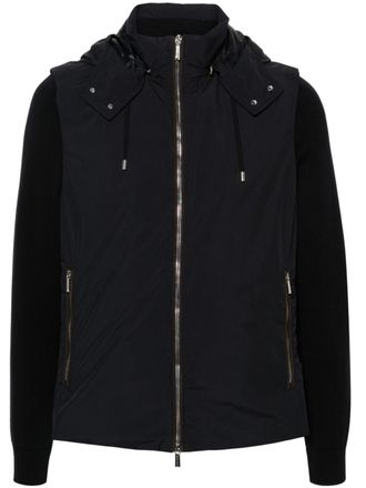 Moorer hooded zip jacket - Blue