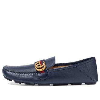Gucci Horsebit Loafers Moccasins Navy 450891-DTM10-4062