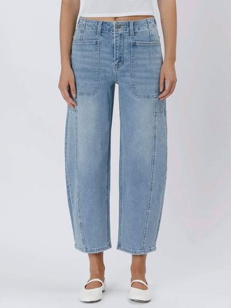 Flying Monkey High Rise Barrel Jeans In Accomplishments