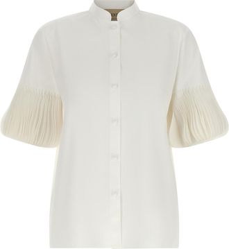 Valentino Garavani White Cotton Womens Blouse