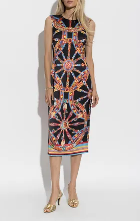 Dolce & Gabbana Dress With Carretto Print, Womens, Multicolour
