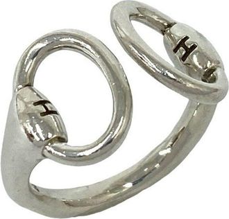 Herm&egrave;s Silver Silver 925 Band Ring (Pre-Owned)