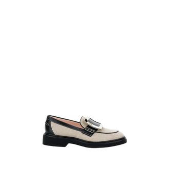 Roger Vivier Loafers, female, Beige, Size: 6 US Viv Rangers Fab Met Buc Loafer 25