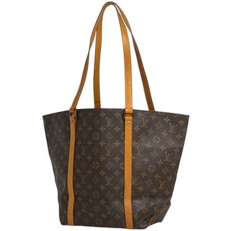 Louis Vuitton Brown Monogram Shoulder Bag Tote Bag (Pre-Owned)