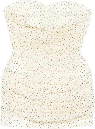 Magda Butrym Abito corto a pois - Toni neutri