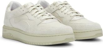 HUGO BOSS Mixed-material trainers with suede and honeycomb ripstop