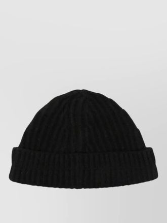 Maison Margiela harbor knit beanie folded brim ribbed