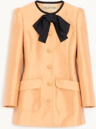 Valentino Caban In Shantung Donna MELONE/NERO 36