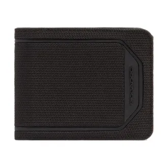 Piquadro Wallets & Cardholders, male, Black, Size: ONE SIZE Wallet with flip up ID window