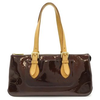 Louis Vuitton Amarante Leather Handbag Shoulder Bag Tote Bag (Pre-Owned)