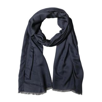 Dolce & Gabbana Pa&ntilde;uelo con Estampado de Logo Integral - Accessories - Hombre - Azul - ONE SIZE
