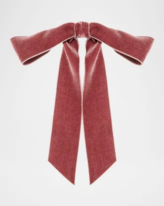 Jennifer Behr Adley Velvet Bow Barrette