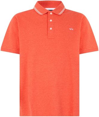 Paul & Shark Poloshirt met korte mouwen - Heren - Polos - Oranje - XL - Katoen - Tops