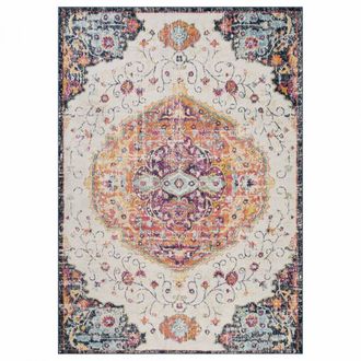 Un amour de tapis Alfombra de sal&oacute;n multicolor rojo beige azul 120x170 cm