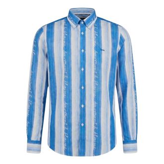 Harmont & Blaine Casual Shirts - Heren - Casual Overhemden - Blauw - XS - Overhemden