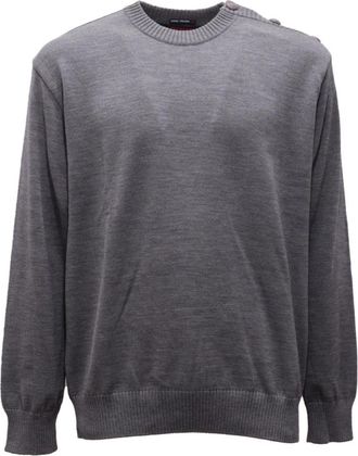 Paul & Shark Cool Touch 4.0 Wollen Trui - Heren - Ronde hals truien - Grijs - S - Wol - Truien & Vesten