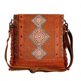 Myraswim Womens Diamond Trail Shoulder Bag In Desert Rust
