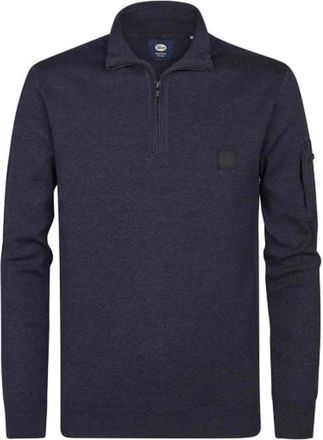 Petrol Industries Truien & Vesten, Heren, Blauw, 2Xl, Heren Gebreide Kraag in Royal Navy