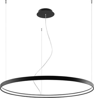 Thoro L&aacute;mpara de techo acero negro 3000k alt. 150 cm