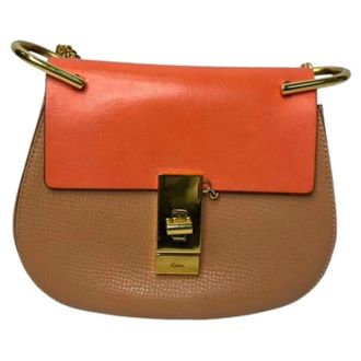 Chlo&eacute; Pre-owned Mini Drew Chain Shoulder Bag - Dames - Pre-owned - Veelkleurig - Maat: ONE Size Leer
