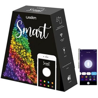 Trade Shop Trade Shop Traesio - Trade Shop - Luces De &Aacute;rbol Control Remoto V&iacute;a App Wifi Smart 180 Rgb Led
