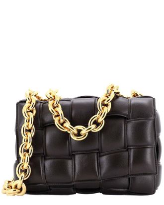 Bottega Veneta Cassette Chain Crossbody Bag Padded Maxi Intrecciato Leather (Authentic Pre-Loved)