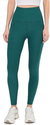 Beyond Yoga Spacedye Out Of Pocket High Waisted Midi Leggings Womens Casual Pants Teal Sea Heather : 2XL (US Womens 18-20) 25