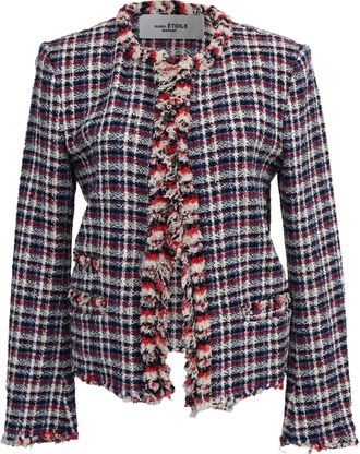 Isabel Marant &Eacute;toile Plaid Print Evening Jacket in Multicolor Cotton