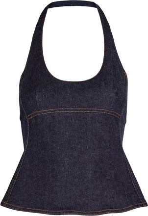 Jacquemus Le Haut De-n&icirc;mes Lavoir Denim top - Navy - 40 (UK12 / M)