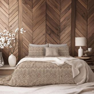 Dmora Funda N&oacute;rdica Matrimonial Rorateme, Con Funda De Almohada, Percal, Lavable A M&aacute;quina, 260x200 Cm Blanco Natural