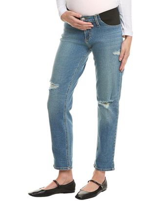 Joe's JoeS Jeans Maternity The Bobby Kingstown Destruct Mid-Rise Tapered Boyfriendjean