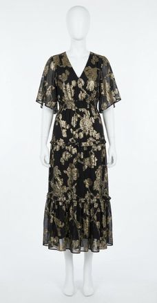 Z Supply Kiera Jacquard Maxi Dress In Black (Blk)