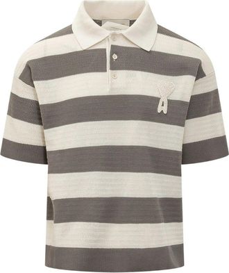 Ami Short Sleeves Polo With Ami de Coeur Patch