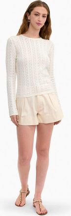 Rebecca Taylor Verana Knit Sweater in Ivory at Nordstrom, Size X-Small