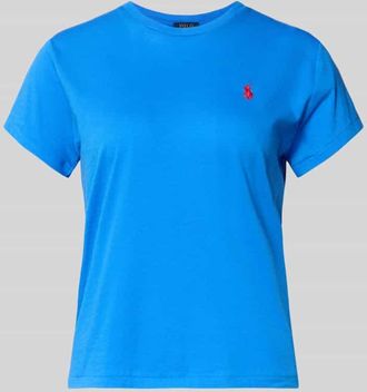 Polo Ralph Lauren T-Shirt mit Label-Stitching in Bleu, Größe XXL