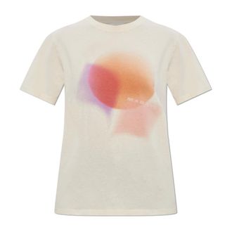 Isabel Marant Tops, Dames, Beige, S, Katoen, Zewel T-Shirt