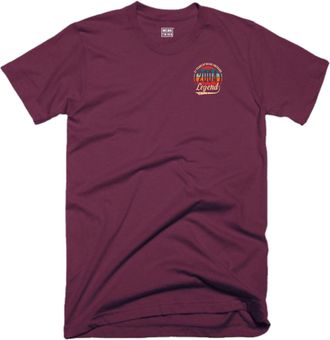 Generic 21st Birthday T Shirt Pocket 21 Years of Being Awesome Legend Born in 2004 Vintage Funny Gift Tee Top (UK, Alpha, M, Regular, Regular, Maroon)