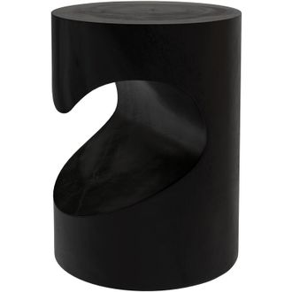 Rendez-Vous Déco Rendez-vous Déco - Mesa auxiliar en madera de suar negra D35cm - Chowi