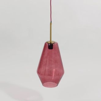 Maisons du monde L&aacute;mpara de techo de vidrio moteado blanco y negro