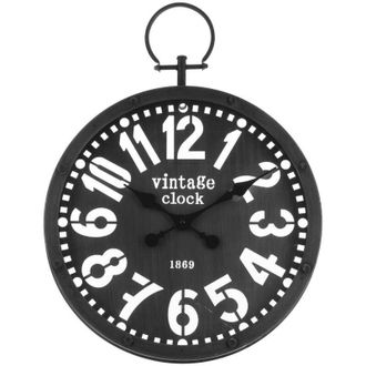 Atmosphera Reloj gousset Negro - Metal D. 45 Cm - Atmosphera Cr&eacute;ateur DInt&eacute;rieur