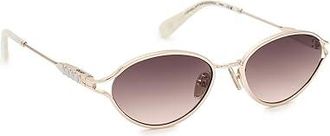 Quay Formal Affair Adorned Fashion Sunglasses Gold/Brown, Plastic